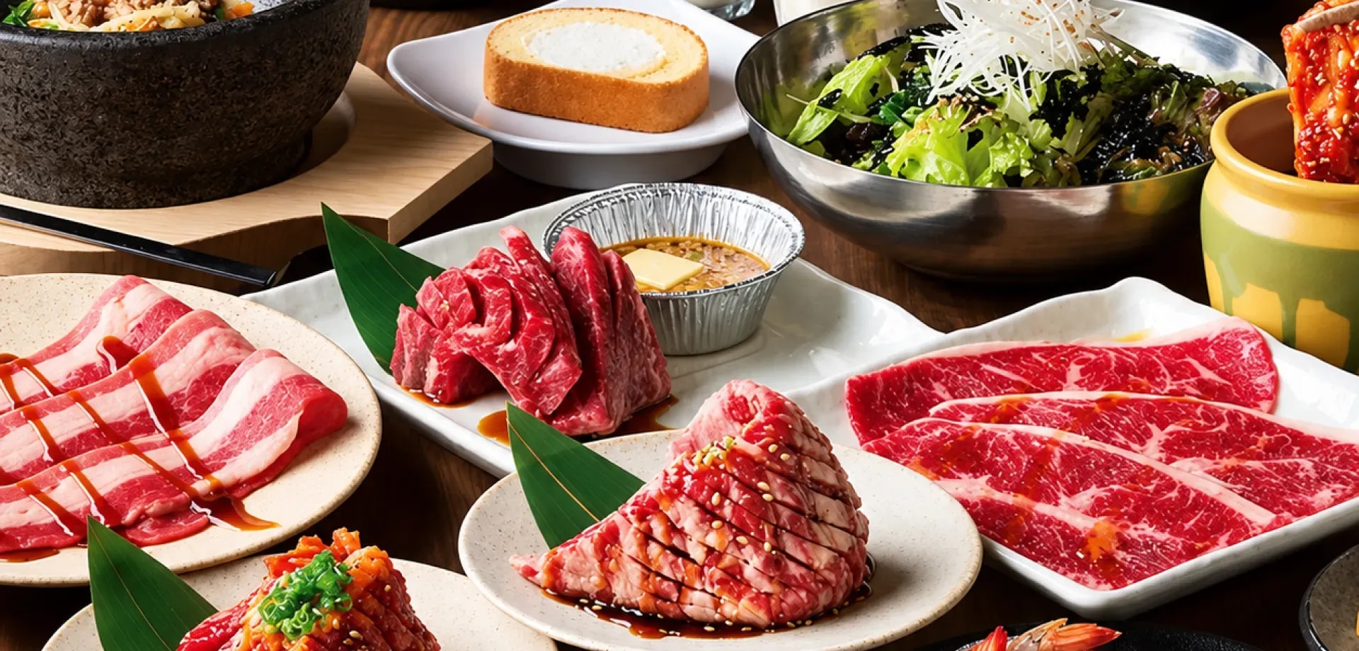 Quầy nướng tại Yakiniku King